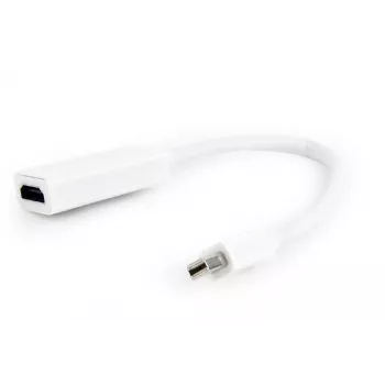 Gembird Mini DisplayPort į HDMI adapteris 4K 30Hz baltas A-MDPM-HDMIF-02-W