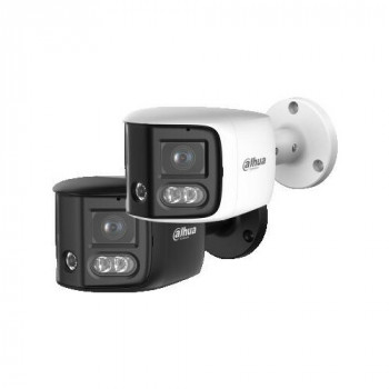 DAHUA IPC-PFW31259S-A180-E2-AS-PV-0280B 5MP dviejų objektyvų panoraminė lauko tinklo kamera su aktyviu atgrasymu, dvipusiu garsu ir PoE/Wi-Fi