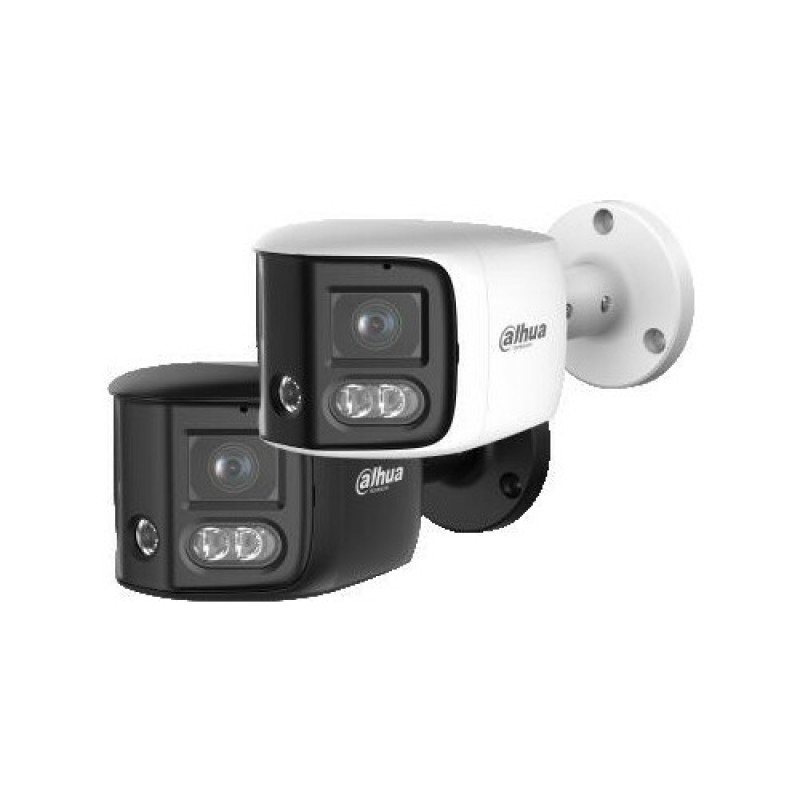 DAHUA IPC-PFW31259S-A180-E2-AS-PV-0280B 5MP dviejų objektyvų panoraminė lauko tinklo kamera su aktyviu atgrasymu, dvipusiu garsu ir PoE/Wi-Fi