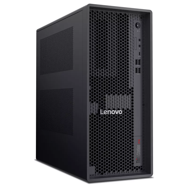 Lenovo ThinkStation P4 30KN bokštinė darbo stotis - AMD Ryzen 5 Pro 9655 3.9GHz, 32GB RAM, 512GB NVMe SSD, Radeon Graphics, Windows 11 Pro, monitorius