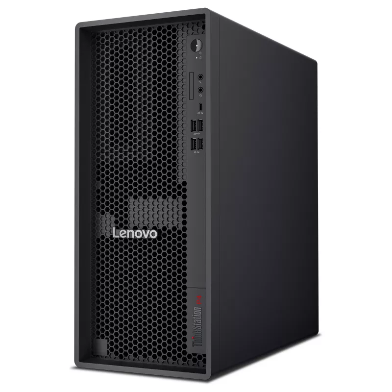 Lenovo ThinkStation P4 30KN bokštinė darbo stotis - AMD Ryzen 5 Pro 9655 3.9GHz, 32GB RAM, 512GB NVMe SSD, Radeon Graphics, Windows 11 Pro, monitorius
