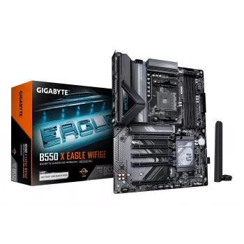 GIGABYTE B550 X EAGLE WIFI6E ATX pagrindinė plokštė - AMD AM4, DDR4, 128GB, 2.5GbE, Wi-Fi 6E, Bluetooth 5.2, PCIe 4.0, Dual M.2, HDMI/DP