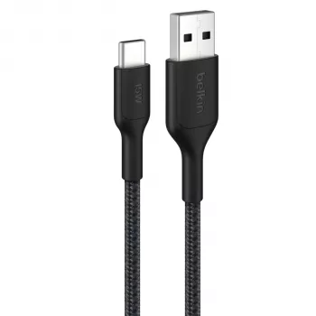 Belkin BOOSTCHARGE Pintas USB-C į USB-A laidas 2m juodas