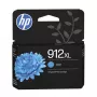 HP 912XL didelės išeigos mėlyna (cyan) originali rašalo kasetė