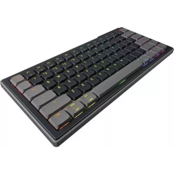 CHERRY K63W PRO COMPACT ULTRA-WIDEBAND mechaninė žaidimų klaviatūra - CHERRY MX Low Profile 2.0 Red, US išdėstymas, juoda
