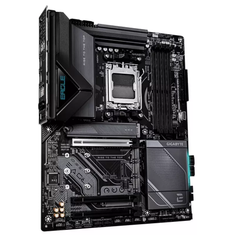 GIGABYTE X870E EAGLE WIFI7 AM5 ATX pagrindinė plokštė, 4x DDR5, HDMI, DP, 4x M.2, USB4, Wi-Fi 7, 5GbE
