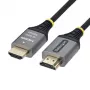 StarTech.com Premium High Speed HDMI kabelis su Ethernet - 3 m - juodas ir sidabrinis - 4K 60Hz, 1440p 144Hz, 18 Gbps, HDMI 2.0, vyriškas į vyrišką