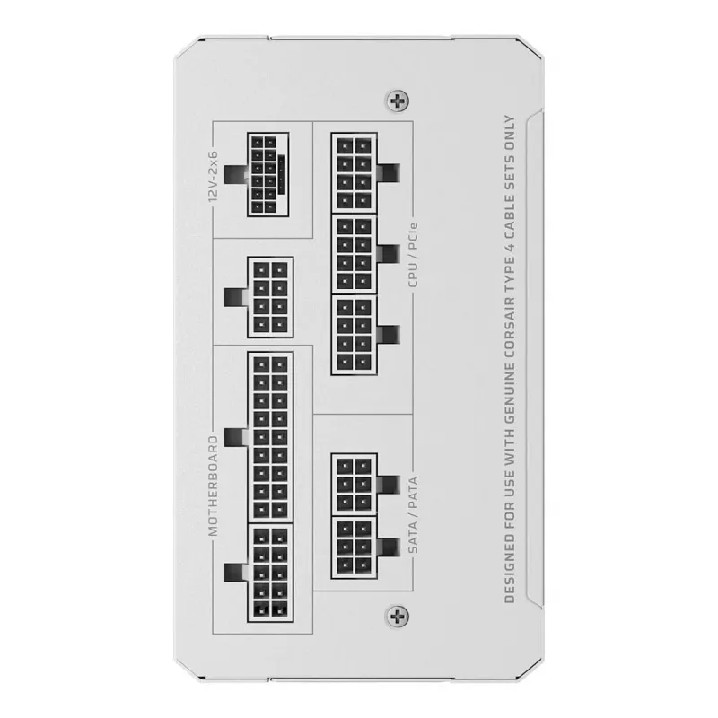 CORSAIR RMe White Series RM1000e 2026 Cybenetics Platinum sertifikuotas 1000W pilnai modulinis ATX 3.0 maitinimo blokas