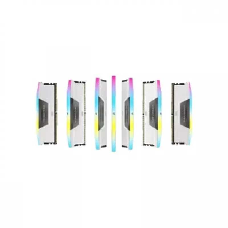 CORSAIR Vengeance RGB 32GB (2x16GB) DDR5 6000MHz CL38 baltas dviejų kanalų rinkinys