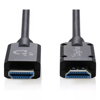 DIGITUS Armored HDMI 2.1 Active Optical Cable, 8K UHD, 20 m, juoda