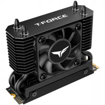 Team Group T-Force GC PRO 2TB M.2 2280 PCIe Gen5 NVMe SSD su T-FORCE DARK AirFlow radiatoriumi, juoda