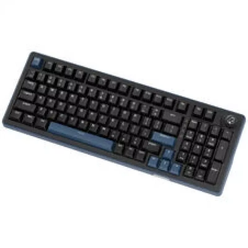 Ducky OK-M 98 žaidimų klaviatūra, 98% išdėstymas, karštai keičiami jungikliai, RGB foninis apšvietimas, ANSI US, KTT Wine Red linijiniai jungikliai