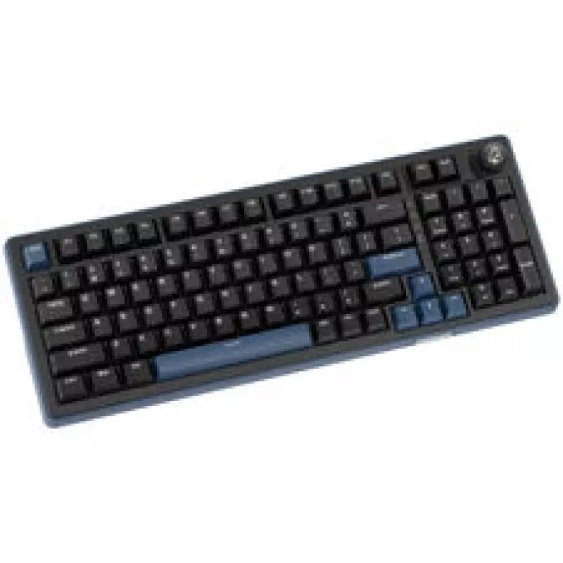 Ducky OK-M 98 žaidimų klaviatūra, 98% išdėstymas, karštai keičiami jungikliai, RGB, ANSI - KTT Baby Blue jungikliai
