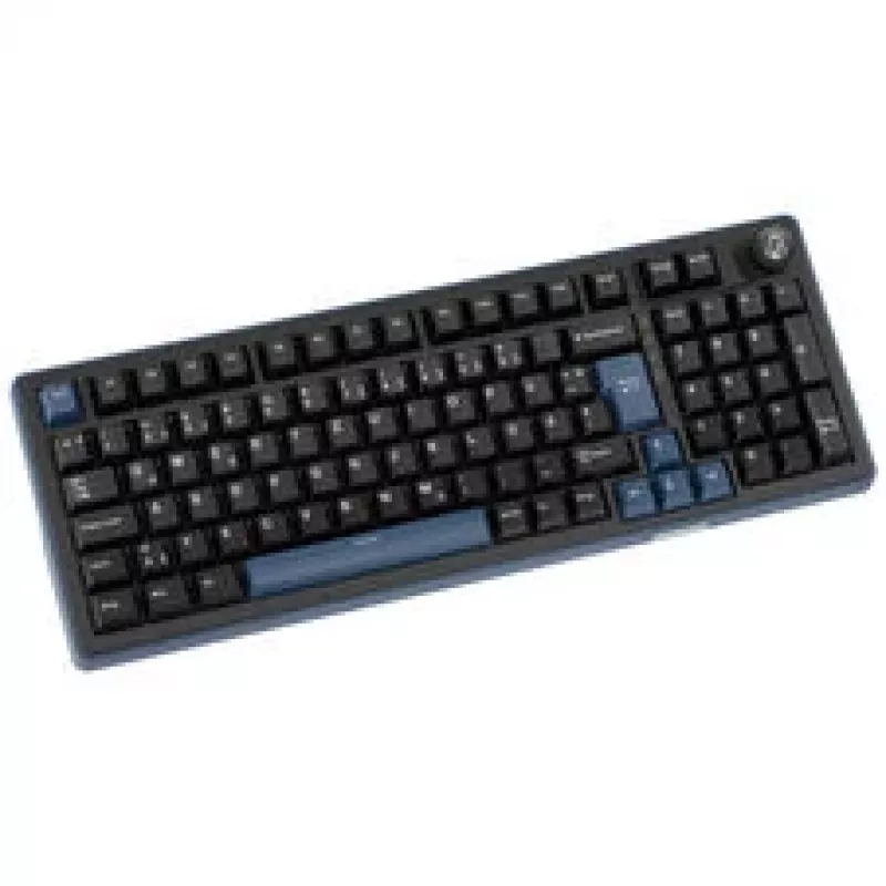 Ducky OK-M 98 žaidimų klaviatūra, 98% išdėstymas, Hot-Swap, RGB foninis apšvietimas, ISO, KTT Tactile jungikliai, juoda
