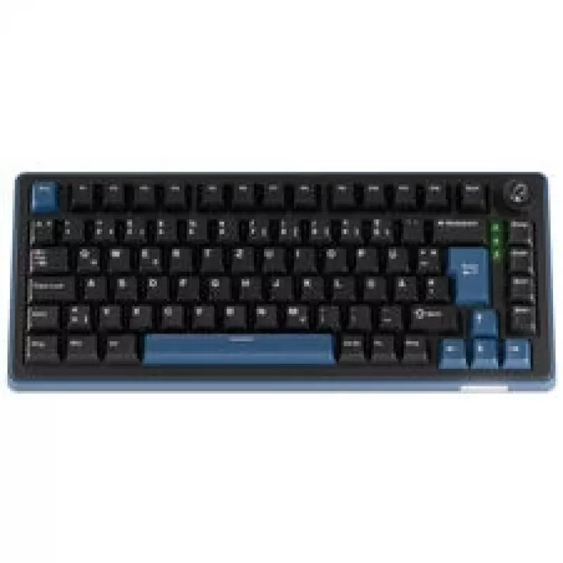 Ducky OK-M 75 mechaninė žaidimų klaviatūra, 75% išdėstymas, karštai keičiami KTT Tactile jungikliai, RGB apšvietimas, ISO, juoda