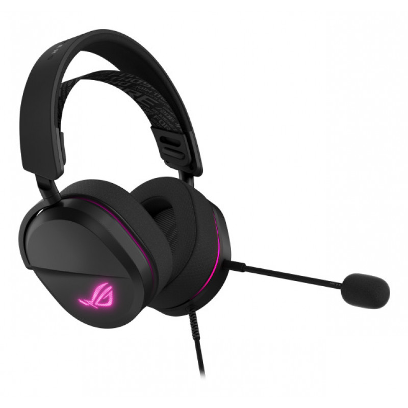 ASUS ROG Pelta Core laidinis žaidimų ausinių komplektas – 50mm Essence tvarkyklės, nuimamas mikrofonas, hibridinės ausų pagalvėlės, kelių platformų