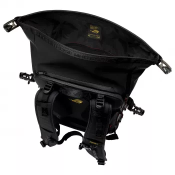 ASUS ROG Slash kuprinė BP3802 Edition 20 - 16L vandenį atstumianti Cordura nešiojamojo kompiuterio kuprinė iki 17,3 colio, juoda