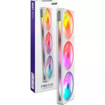 NZXT F360 RGB White 360 mm All-in-One skysčio aušintuvas CPU