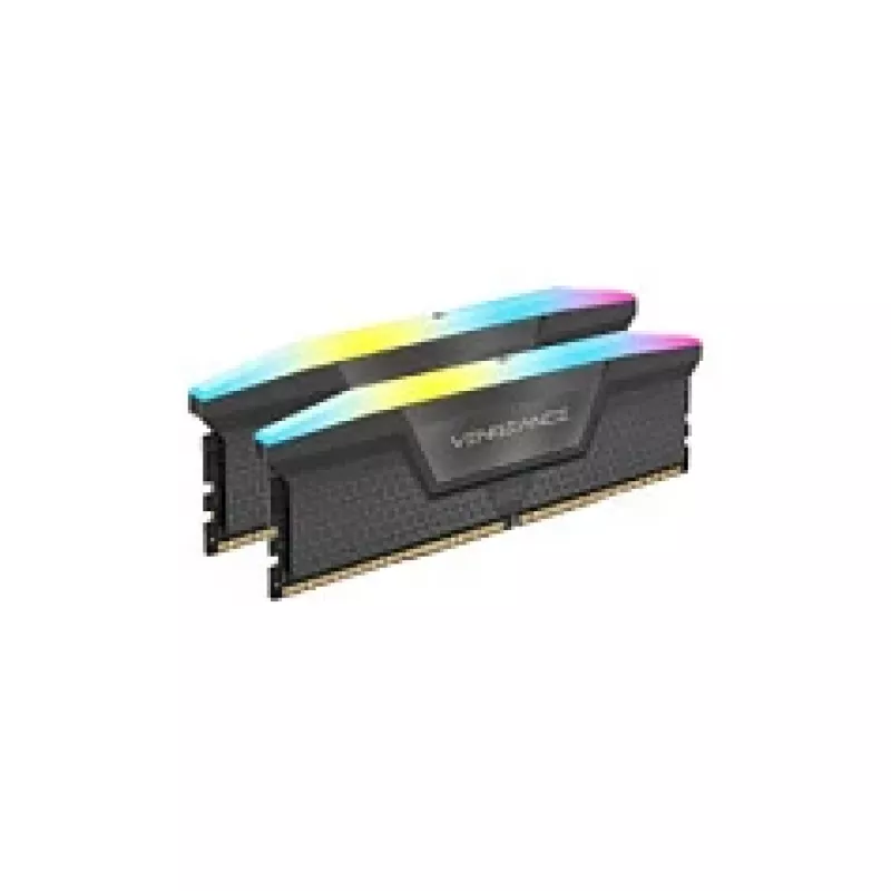 CORSAIR Vengeance RGB pilka 32GB (2x16GB) DDR5 6000MHz CL38 AMD EXPO atminties rinkinys