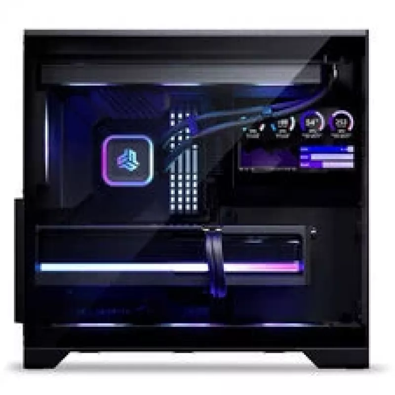 Phanteks XT V5 LCD Midi-Tower PC korpusas, ATX, 7 colių LCD, grūdintas stiklas - juoda
