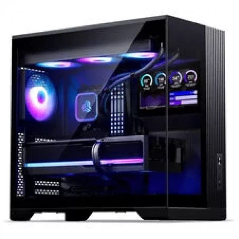 Phanteks XT V5 LCD Midi-Tower PC korpusas, ATX, 7 colių LCD, grūdintas stiklas - juoda