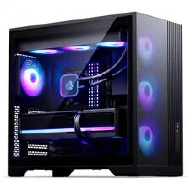Phanteks XT M5 Midi-Tower PC korpusas, ATX, tinklinis priekis, grūdintas stiklas, 3x D-RGB ventiliatoriai, juoda