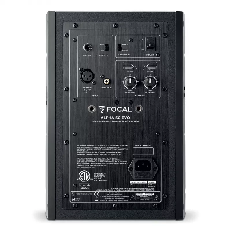 Focal Alpha Evo 50 - Aktyvus 2 krypčių studijinis monitorius (vienetas)