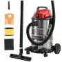 Einhell TC-VC 3055 SA šlapio ir sauso valymo dulkių siurblys su maitinimo lizdu, 55L nerūdijančio plieno bakas, 1500W