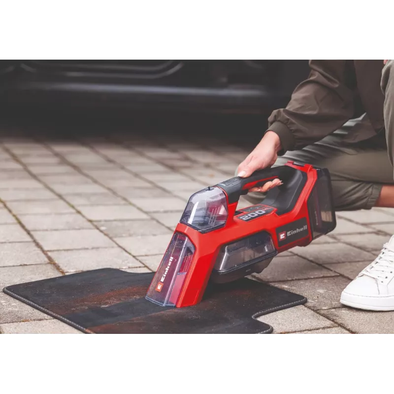 Einhell TE-SCL 18/200 Li-Solo belaidis šlapio ir sauso valymo siurblys su plovimo funkcija, 20L nerūdijančio plieno bakas, 18V Power X-Change, be akumuliatoriaus