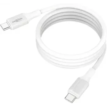 ANSMANN Magnetinis USB-C silikoninis kabelis 1,2 m baltas