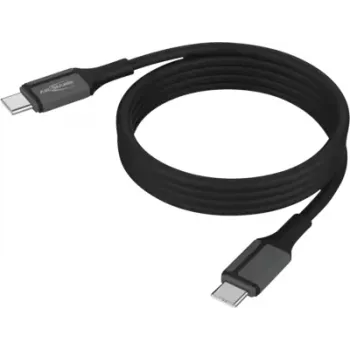 ANSMANN magnetinis USB-C silikoninis kabelis 120cm juodas