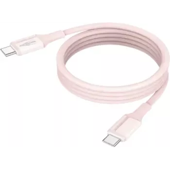 ANSMANN Magnetinis USB-C silikoninis kabelis 1,2 m rožinis