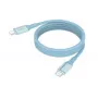 ANSMANN magnetinis USB-C silikoninis kabelis 120cm mėlynas