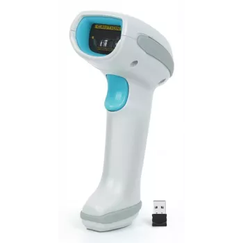 DIGITUS Advanced Wireless 1D/2D brūkšninių kodų skaitytuvas, 2,4 GHz, 100 m veikimo nuotolis, IP54, įkraunamas