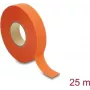 Delock audinio juosta 25 m x 19 mm, atspari plyšimui, lipni, oranžinė