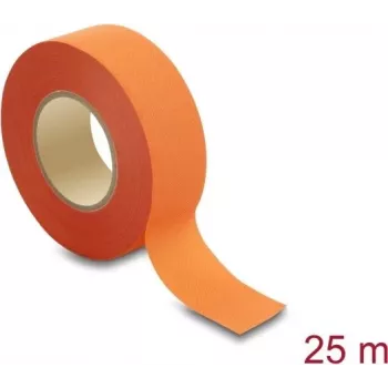 Delock audinio lipni juosta 25 m x 25 mm, plėšoma, lipni, oranžinė