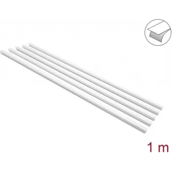 Delock lipnus kabelių kanalas su stumdomu dangteliu 20 x 10 mm, 1 m, 5 vnt., baltas
