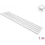 Delock lipnus kabelių kanalas su stumdomu dangteliu 20 x 10 mm, 1 m, 5 vnt., baltas