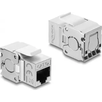 Delock Keystone modulis RJ45 lizdas į LSA Cat.6A ekranuotas, be įrankių