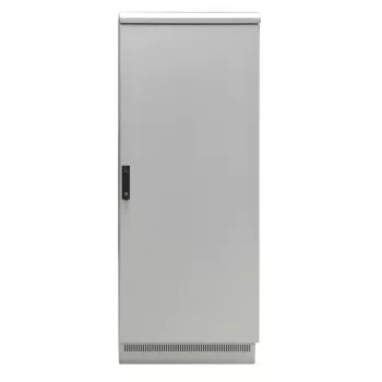 EFB Elektronik 19 inch IP55 tinklo spinta 24U 800x800 su iš anksto sumontuotu cokoliu, šviesiai pilka RAL 7035