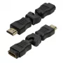 LogiLink HDMI stačiu kampu adapteris 270° vyriškas į moterišką 4K 60Hz