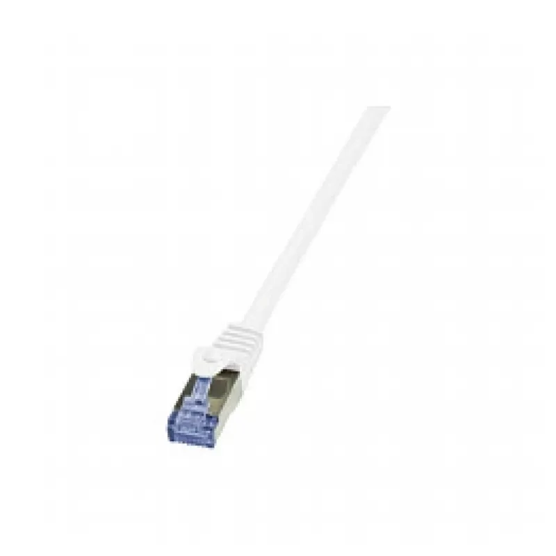 LogiLink PrimeLine Cat.6A/7 S/FTP PIMF Patch Cable, 600 MHz, 1,5 m, baltas
