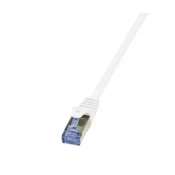 LogiLink PrimeLine Cat.6A/7 S/FTP PIMF Patch Cable, 600 MHz, 1,5 m, baltas