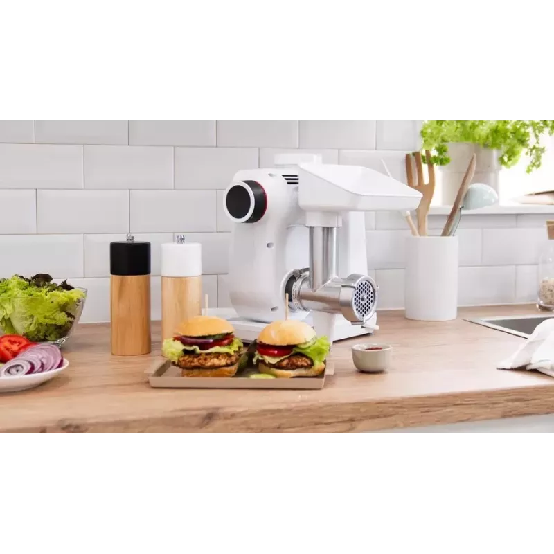 Bosch MUZS2FWW mėsmalės priedas, skirtas MUM2/MUM5 virtuvės mašinoms - baltas