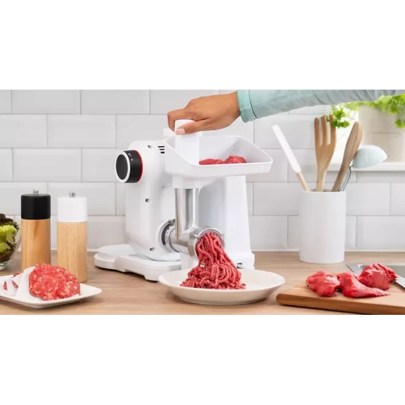 Bosch MUZS2FWW mėsmalės priedas, skirtas MUM2/MUM5 virtuvės mašinoms - baltas