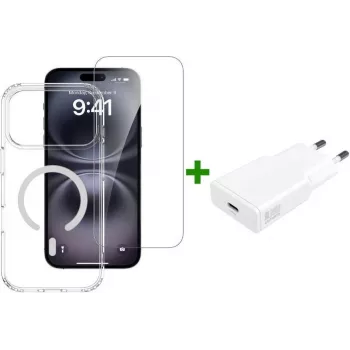 4SMARTS 3-in-1 Premium pradinis rinkinys, skirtas Apple iPhone 18 Pro Max / 17 Pro
