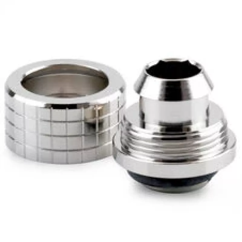 Thermal Grizzly DeltaMate kompresinė jungtis, žalvaris - blizgus nikelis, ST13 (13 mm išorinis skersmuo, G1/4 inch)