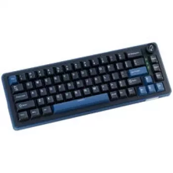 Ducky OK-M 65 mechaninė žaidimų klaviatūra, 65% formos faktorius, karštai keičiami jungikliai, RGB foninis apšvietimas, ANSI išdėstymas, KTT Baby Blue jungikliai