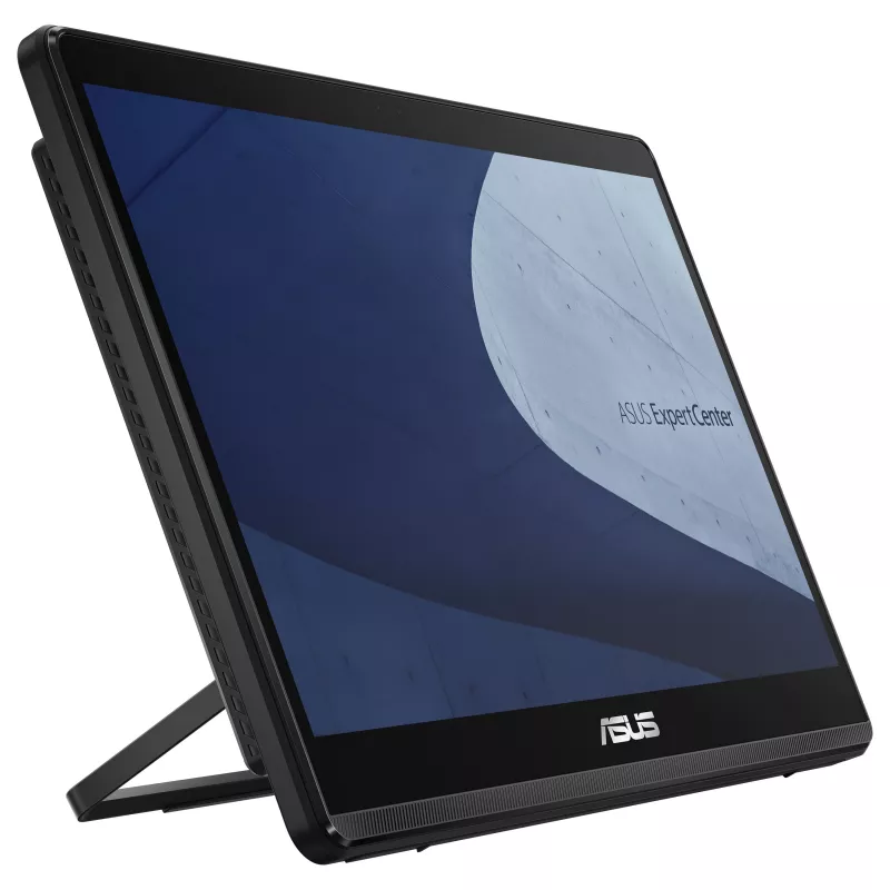 ASUS ExpertCenter E1 E1600WKAT-BMR185M All-in-One kompiuteris - 15,6 colio HD jutiklinis ekranas, Intel Celeron N4500, 8GB RAM, 128GB SSD, be OS, juoda