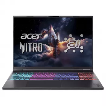 Acer Nitro 16S AI AN16S-61-R2M9 16 inch WQXGA 240Hz žaidimų nešiojamasis kompiuteris - AMD Ryzen AI 9 HX 365, 16GB DDR5, 1TB SSD, GeForce RTX 5070, Windows 11 Home, vokiška QWERTZ klaviatūra, juoda